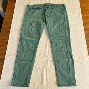 AG Adriano Goldschmied The Stevie Ankle 30R Green